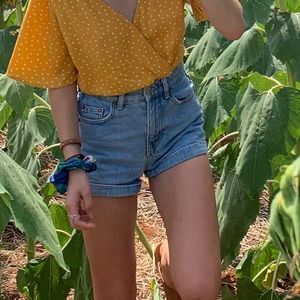 High waisted mom shorts